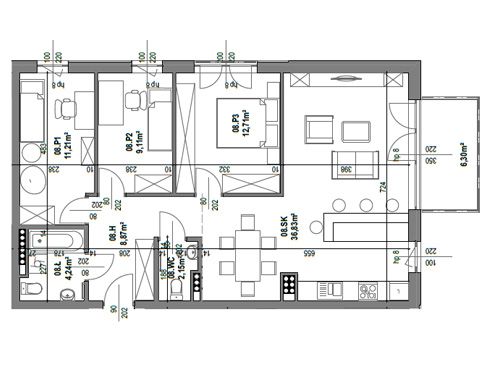 Mieszkania 4-pokojowe